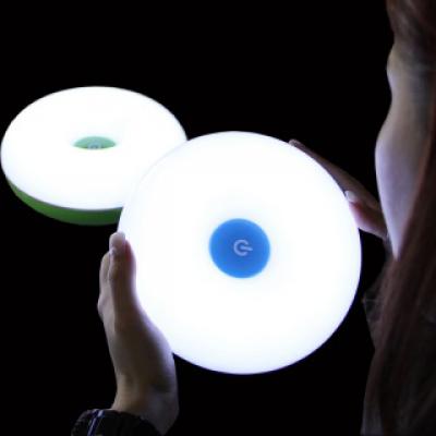 创意曲奇饼甜甜圈usb充电式触控台灯 奇特LED夜灯饰