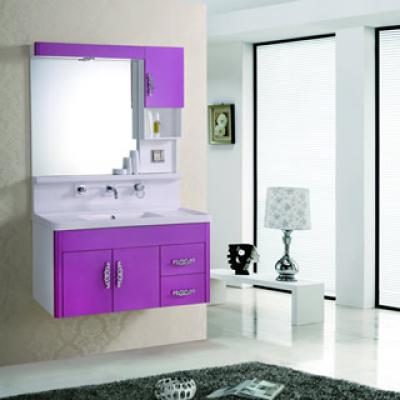 卫浴柜浴室柜组合 陶瓷洗手洗脸台盆柜吊挂式 特赠水龙头