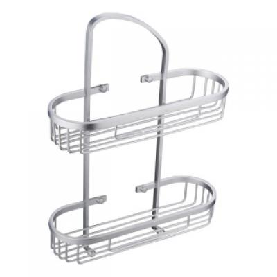 双层铝篮卫浴置物架